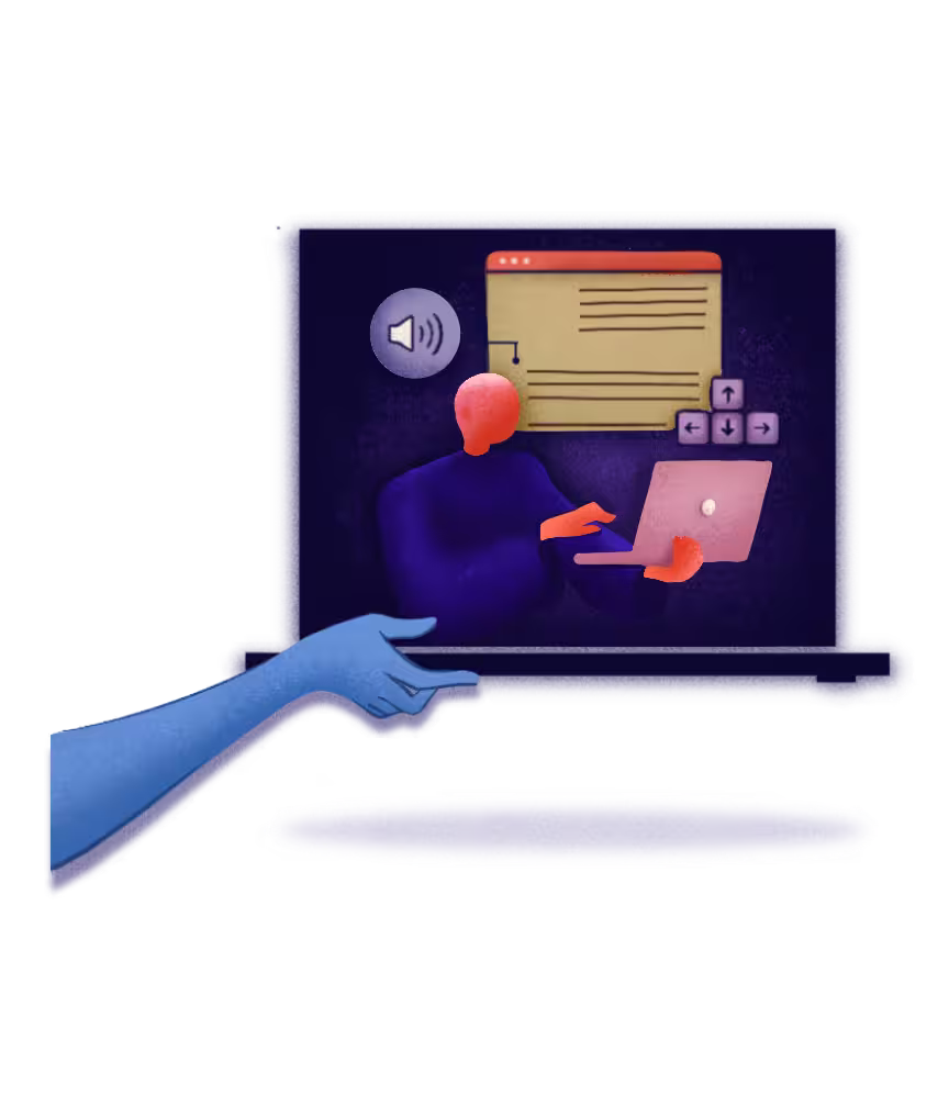 Accessible feature illustration