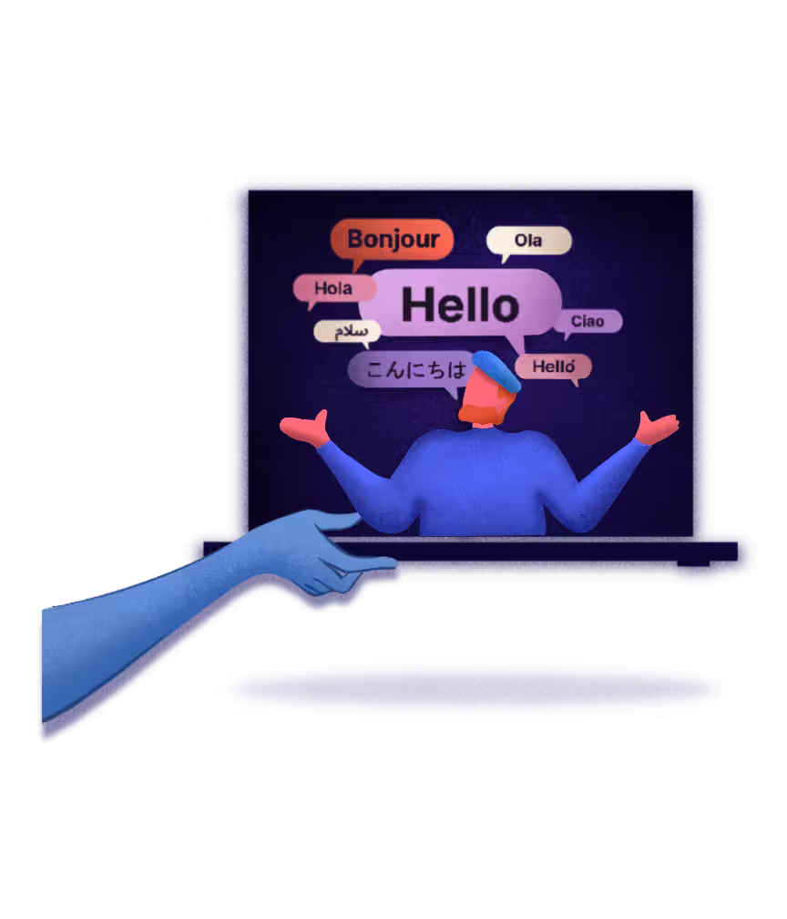 Multilingual feature illustration