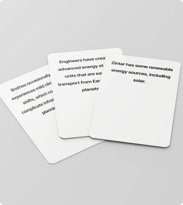 Three info cards shown side-by-side